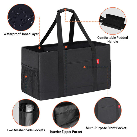 RVSNQ Tote includes front pocket for easy access to cards and phone.