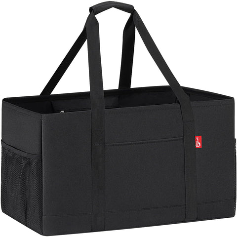 RVSNQ Extra Large Tote Bag with open top for quick grocery loading.