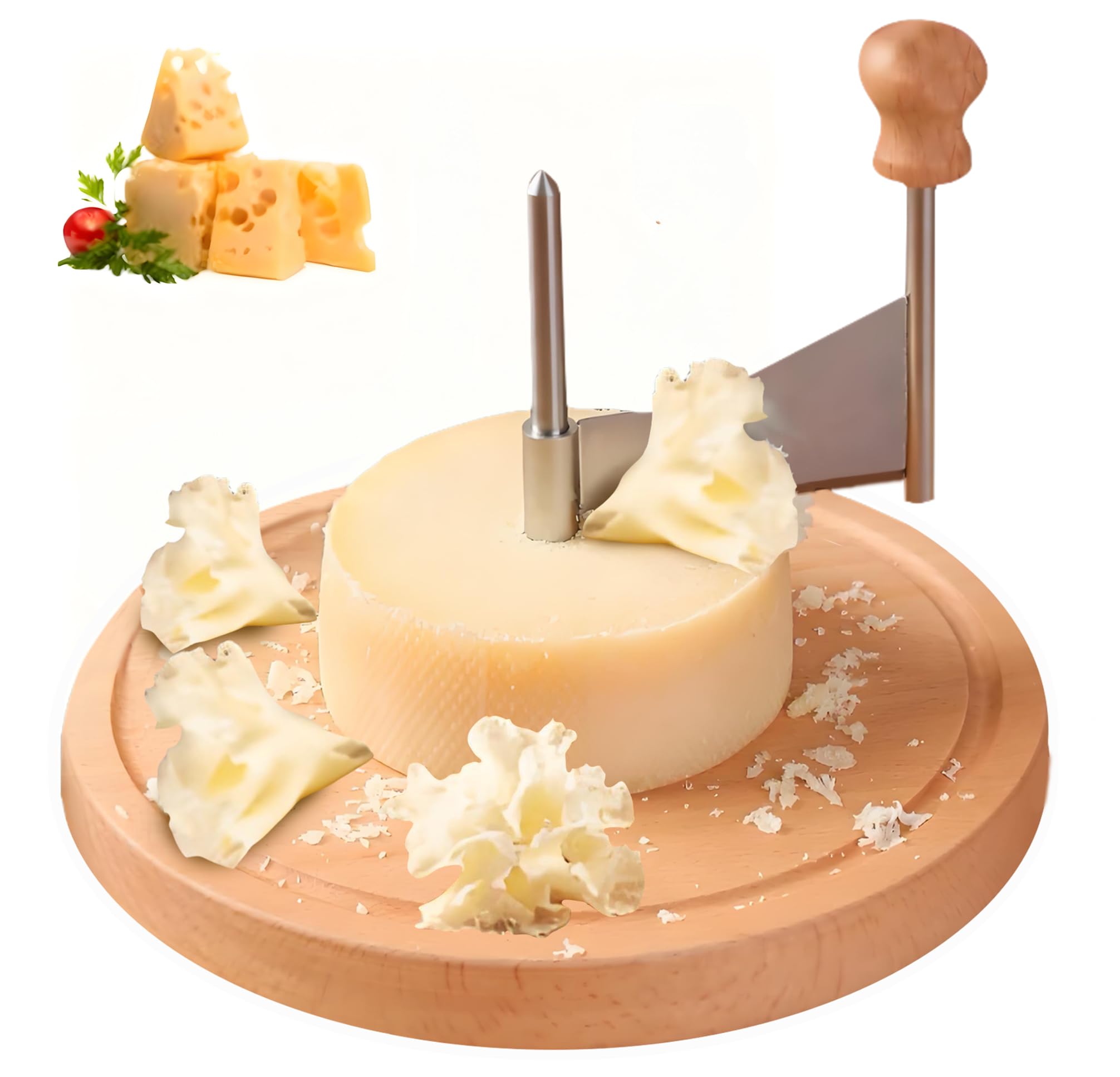 RWIXR cheese curler kitchen-counter ready to create cheese rosettes at home