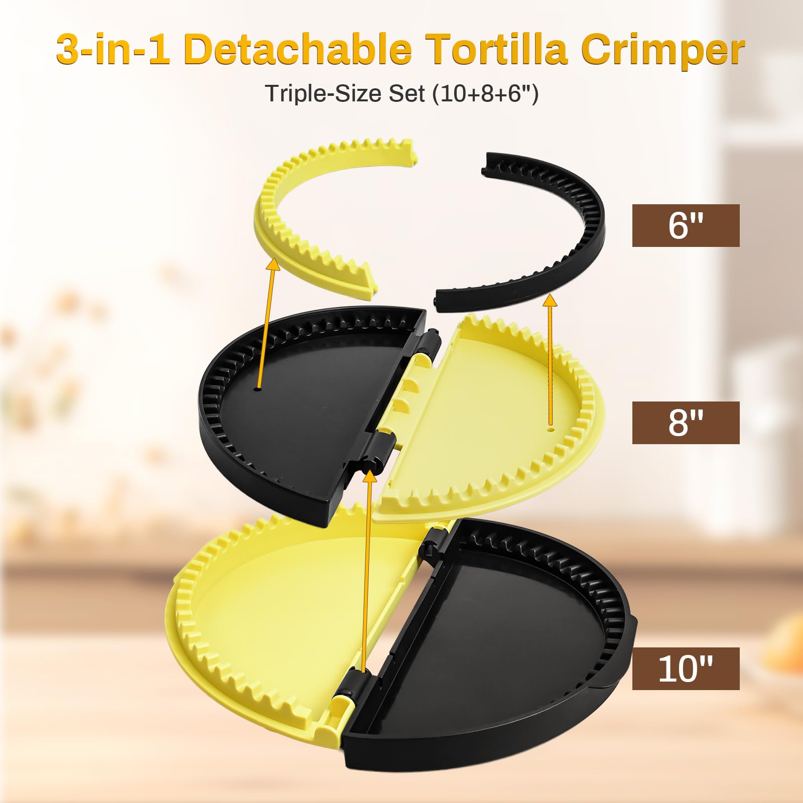 RWIXR Tortilla Sealer 10in wrap crimp for larger wraps