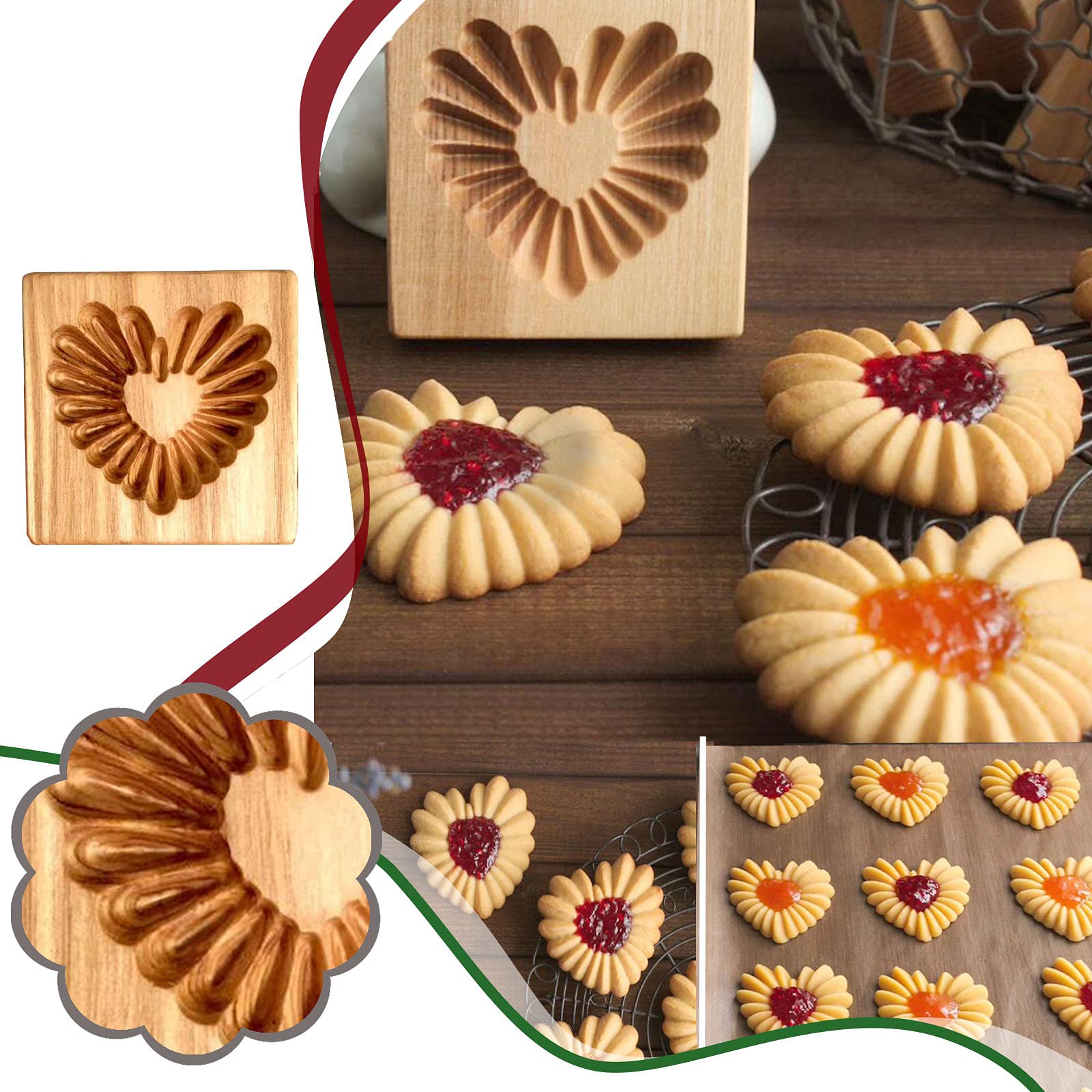 Ryetaga beech wood mold with linseed oil finish, durable.