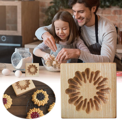 Ryetaga Shape B inner mold embossing details on cookies