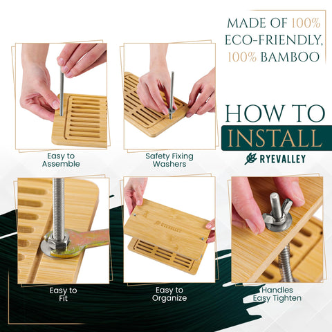 ryevalley durable bamboo press resists moisture for long-lasting kitchen use
