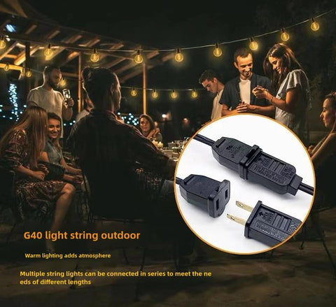 RYKUG Connect multiple strands up to 350 bulbs for flexible lighting.