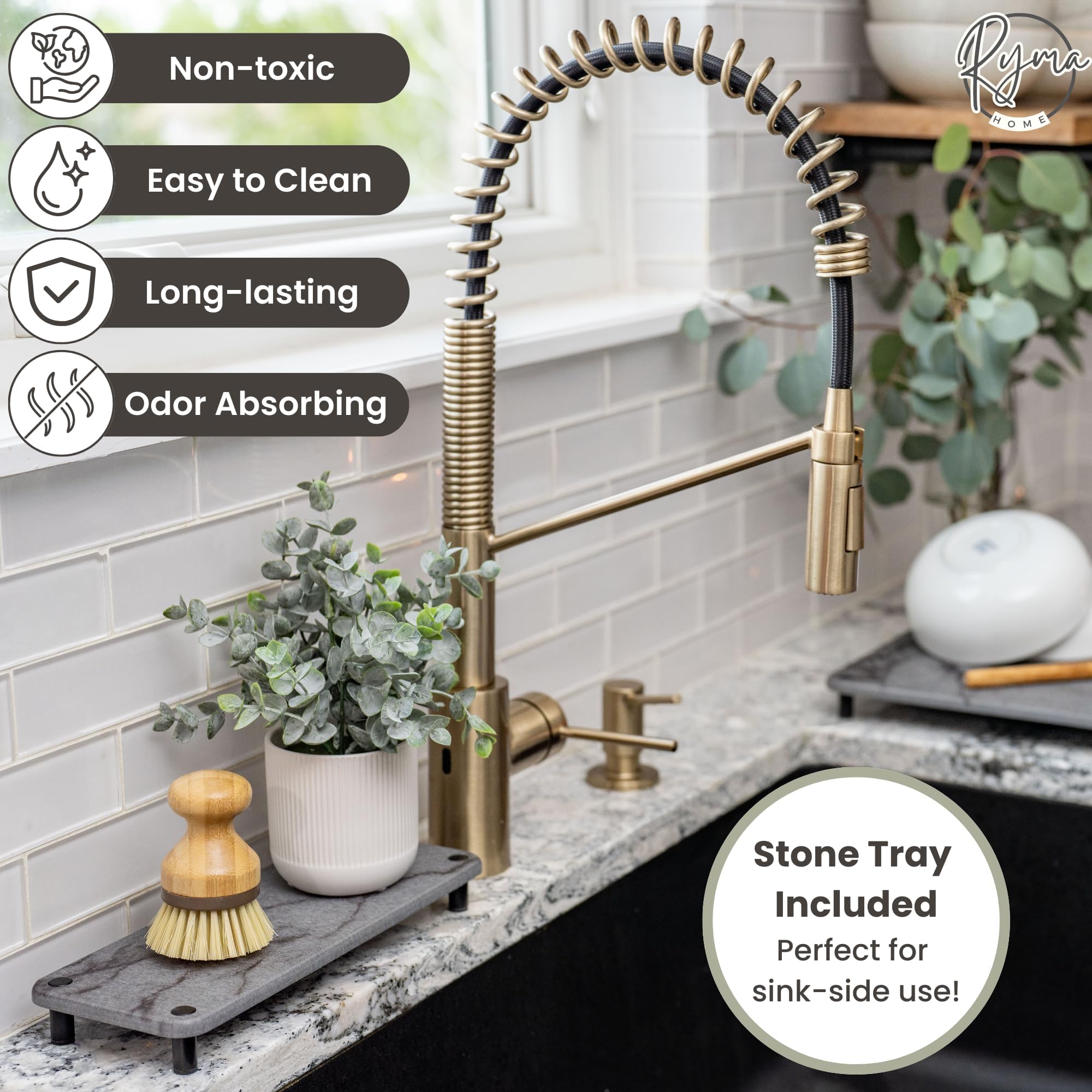 RYMA Home eight screw legs elevate the mat for airflow