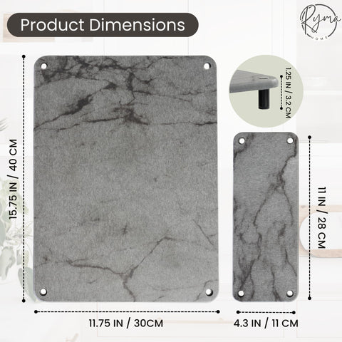 RYMA Home stone mat is easy to rinse and wipe clean
