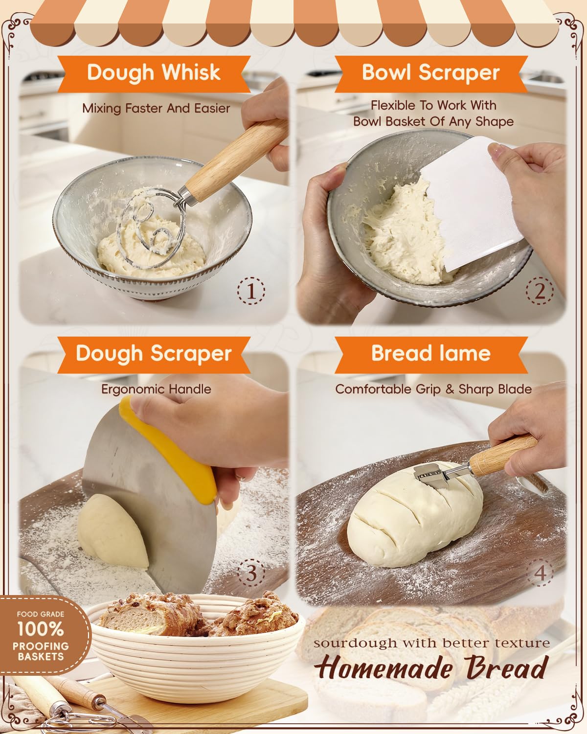 Rymtox bread lame for precise scoring and rustic loaf appearance