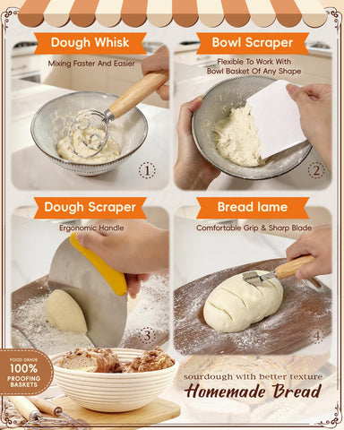 RYMTOX dough whisk speeds mixing while avoiding overworking dough