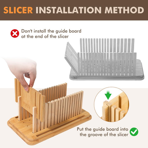 RYTOXILO bread slicing guide attached for evenly sliced loaves.