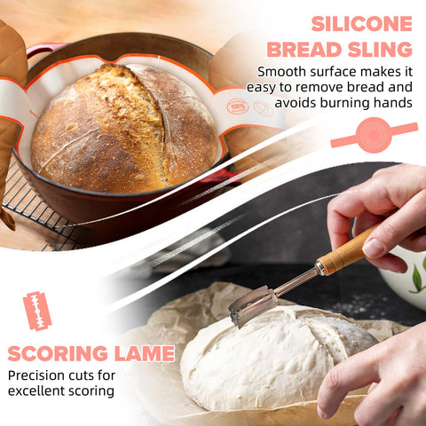 RYTOXILO dough whisk ideal for smooth, even mixing during dough preparation.
