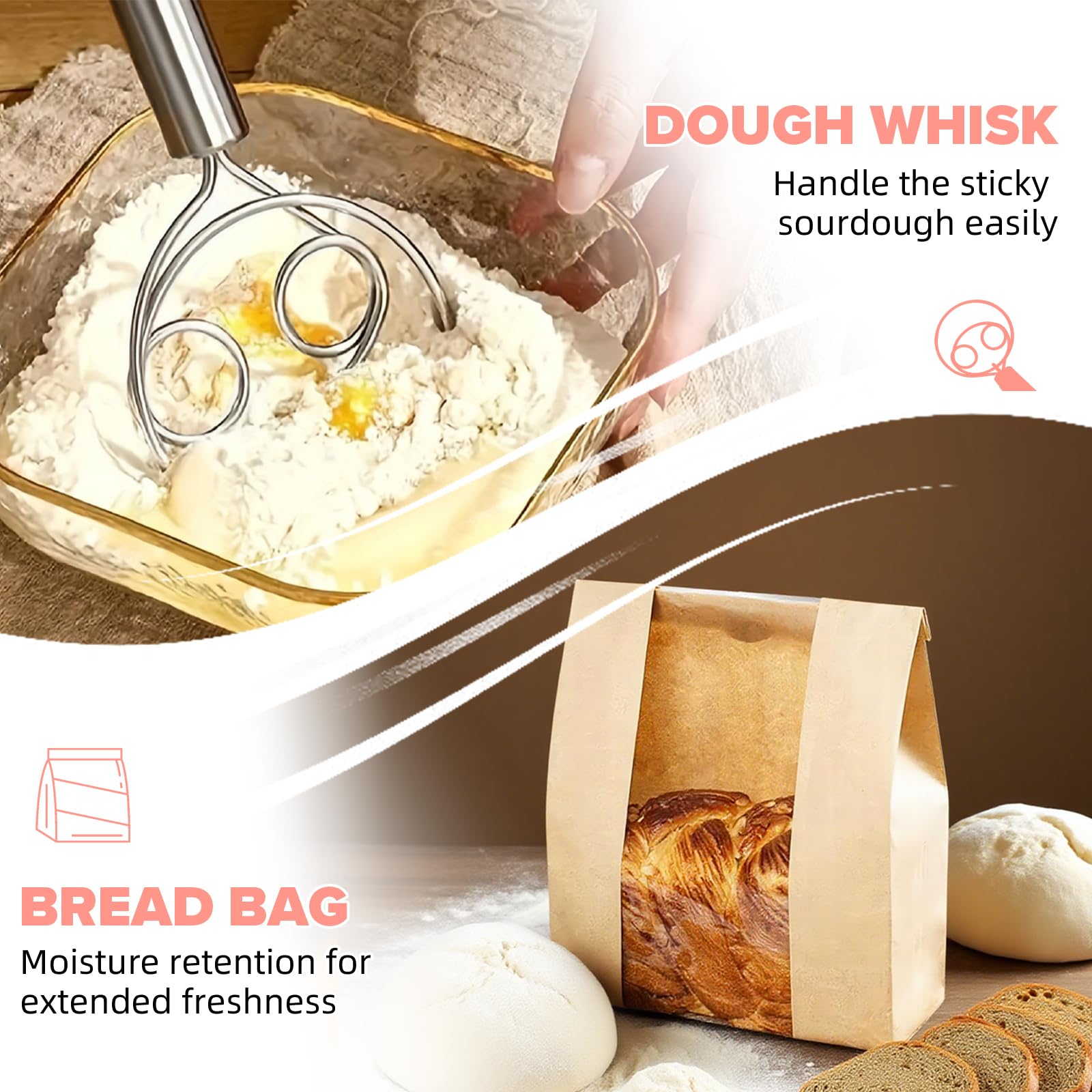 RYTOXILO four-blade scoring lame for precise, attractive bread cuts.