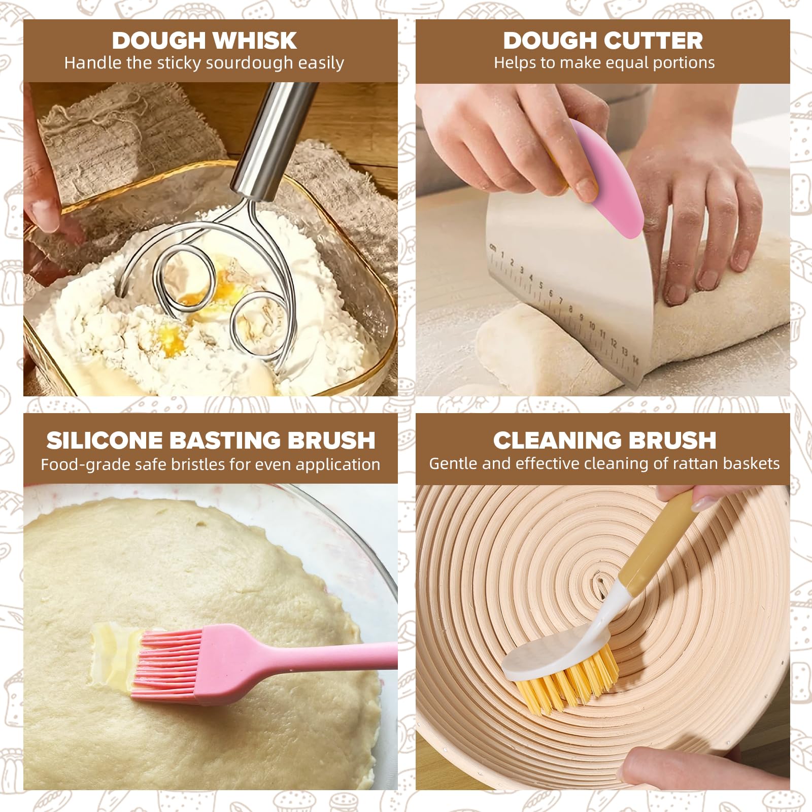 RYTOXILO scoring lame with four blades for clean cuts.