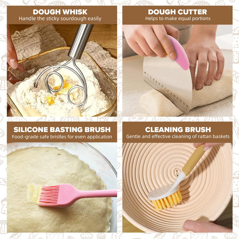 RYTOXILO scoring lame with four blades for clean cuts.