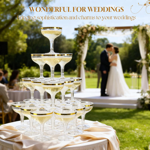 RYTOXILO versatile champagne cups suit weddings, anniversaries, and festive gatherings.