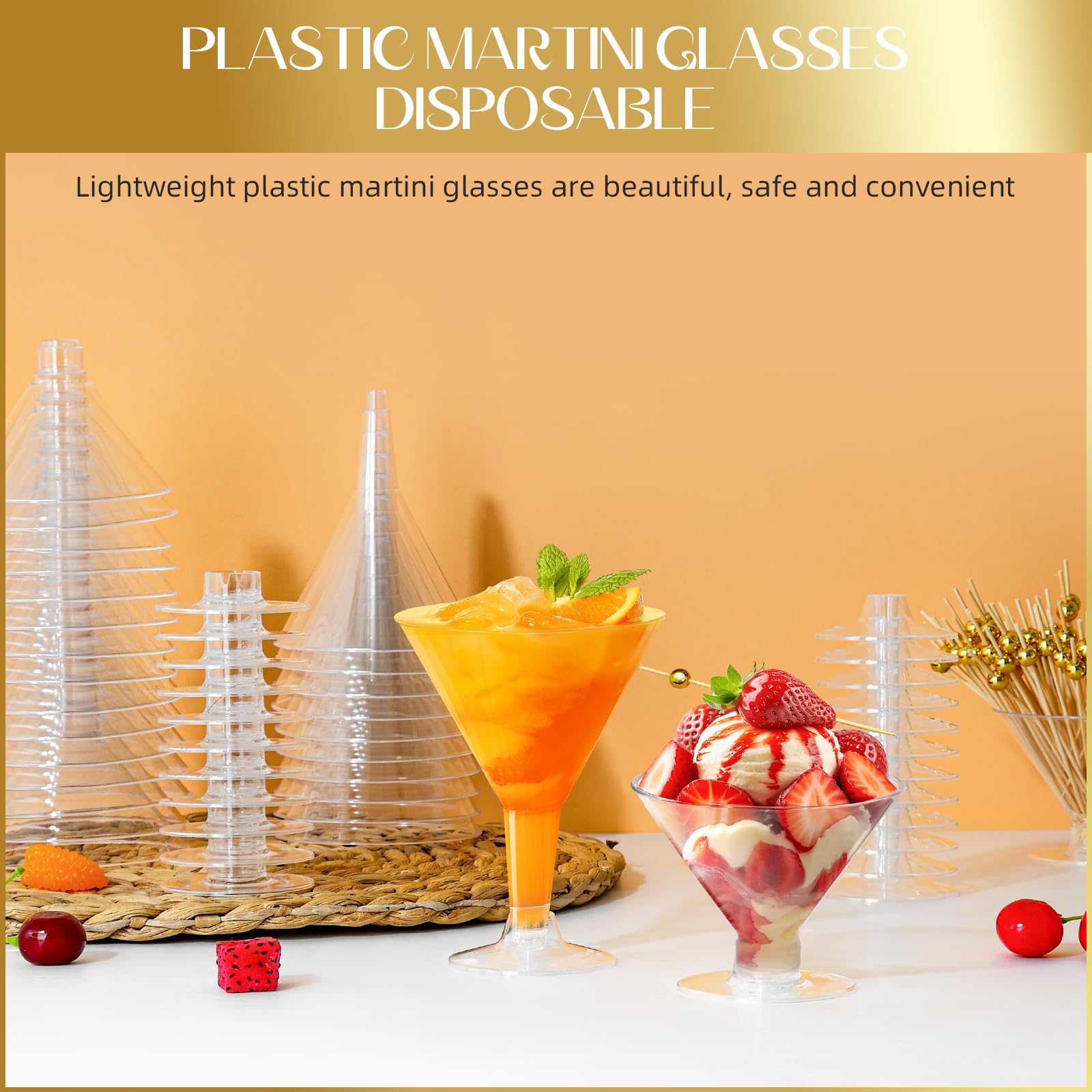 RYTOXILO wedding party display with disposable plastic glasses