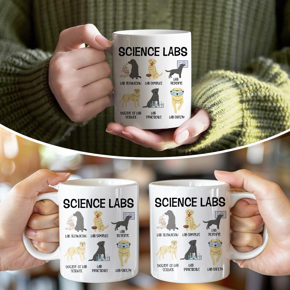 RZHV Lab dog lover gift mug for Labrador fans