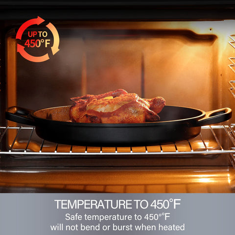 S·KITCHN griddle pan works on gas, induction, and ceramic stoves