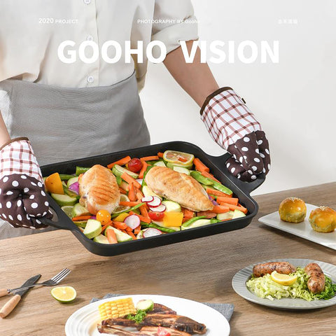 S·KITCHN grill pan with side handles for easy lifting and transfer