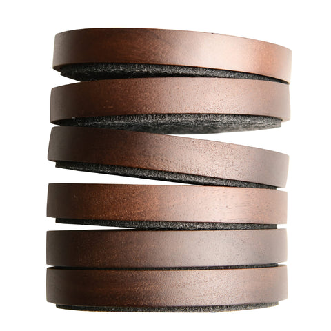 S1EGAN wood coaster with 4.3-inch diameter protects surfaces and fits most cups.