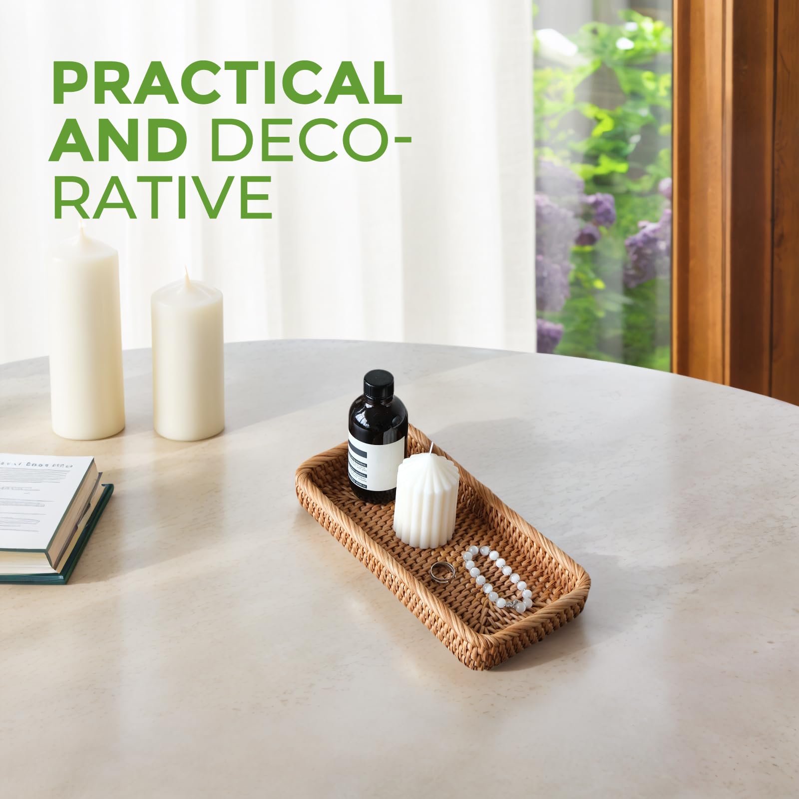 S310 coffee table boho tray adding stylish storage and decor