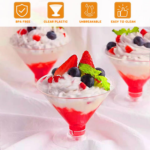 S8686S versatile mini cups for cocktails, ice cream, and desserts