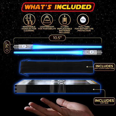 Saber Chops BPA-free plastic ensures safe dining with fun sci-fi style.