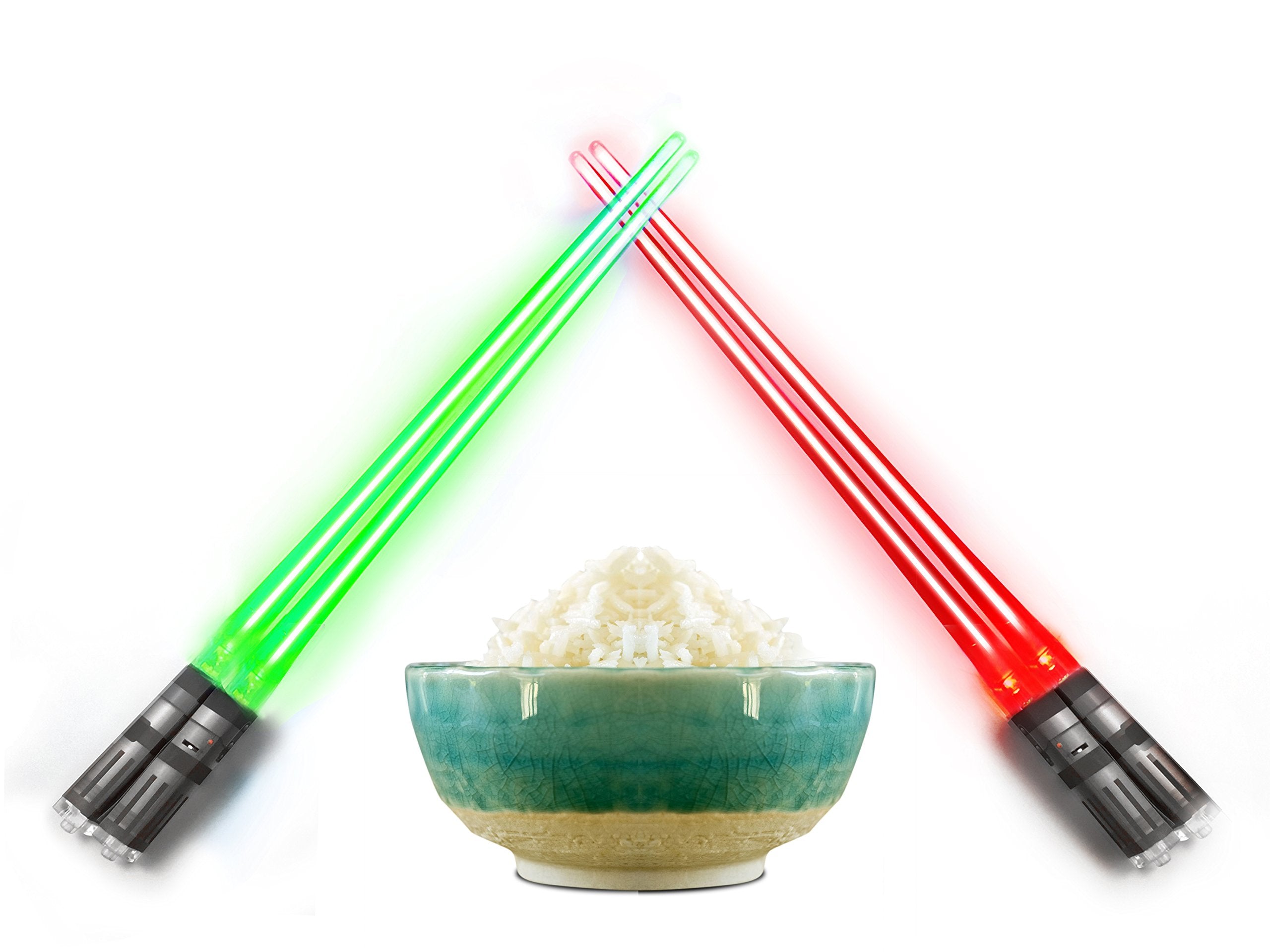 Saber Chops easy-clean plastic keeps the glow bright with simple care.