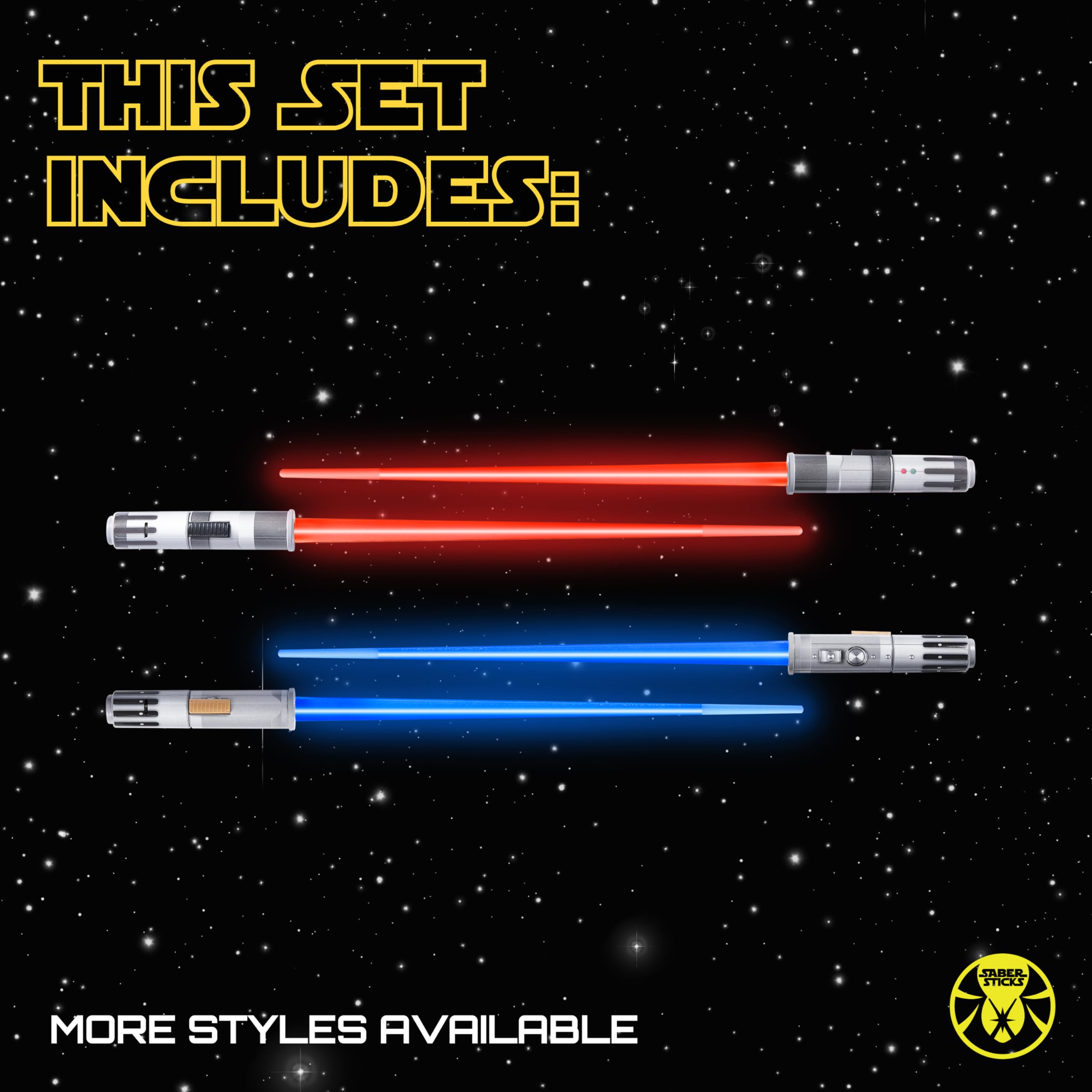 SaberSticks gift-ready packaging for sci-fi fans