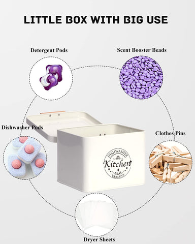 SACREDDAY cream finish container blends with modern kitchen decor.