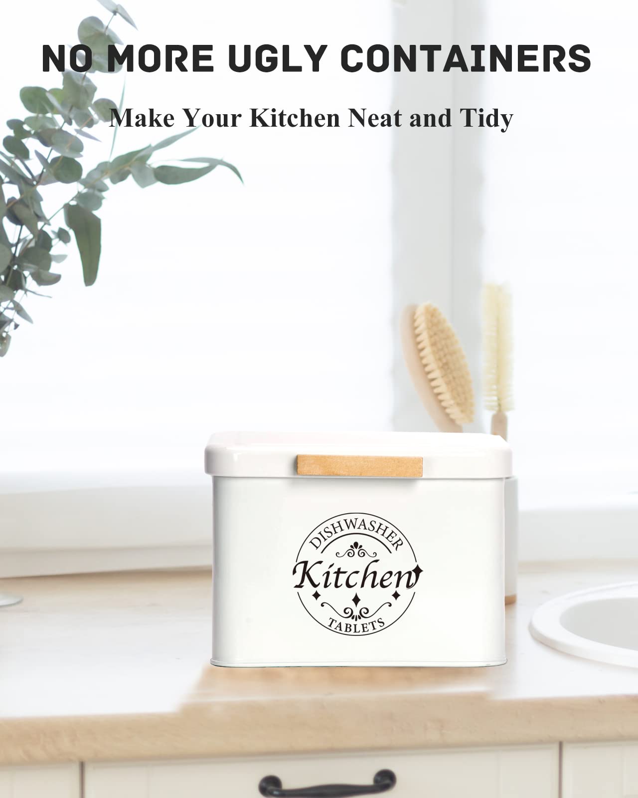 SACREDDAY hinged lid keeps pods fresh while easy to open.