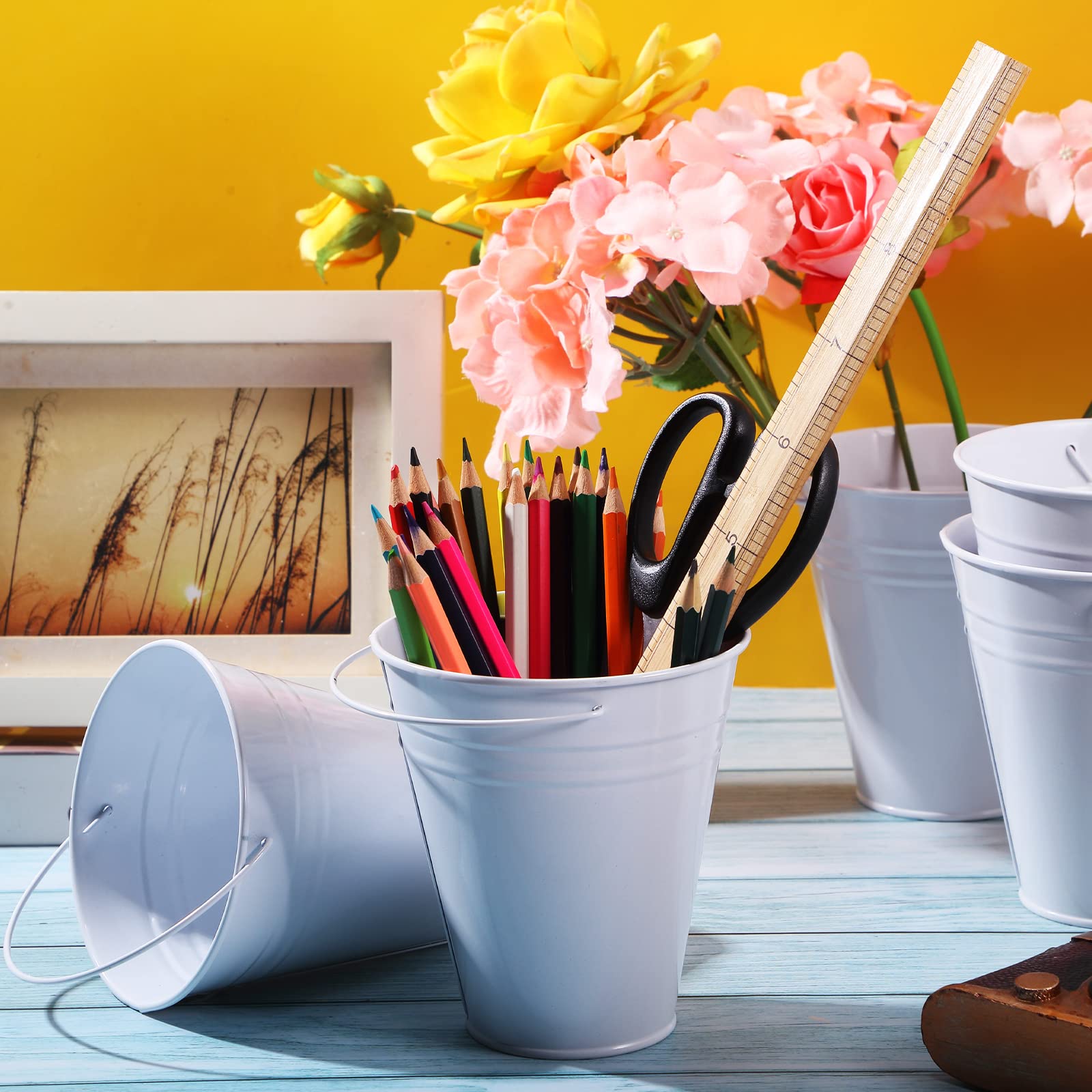 Sadnyy Buckets as candy trays for parties and events.