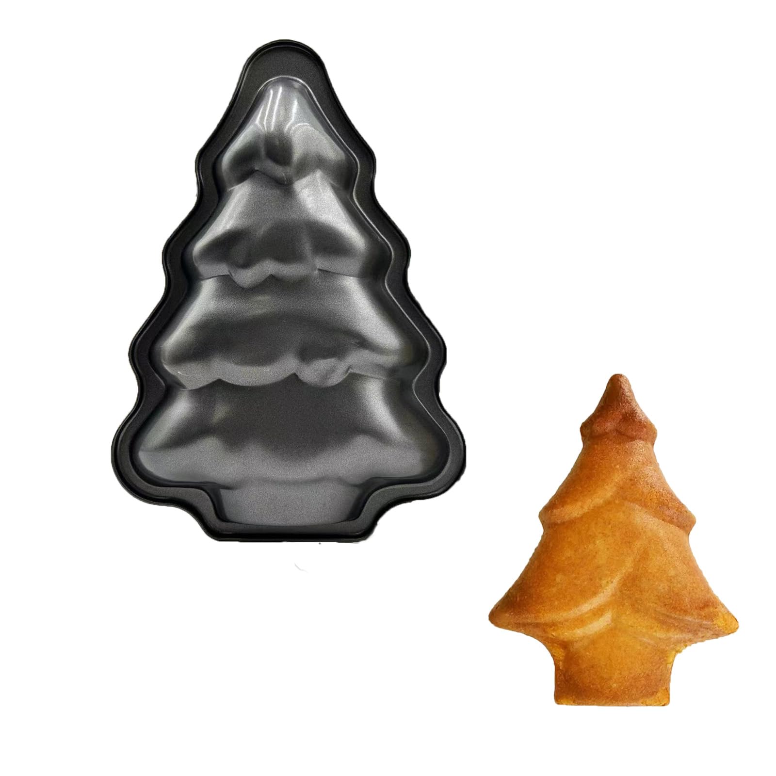 SADYFON Christmas tree cake mold fluted design for easy release