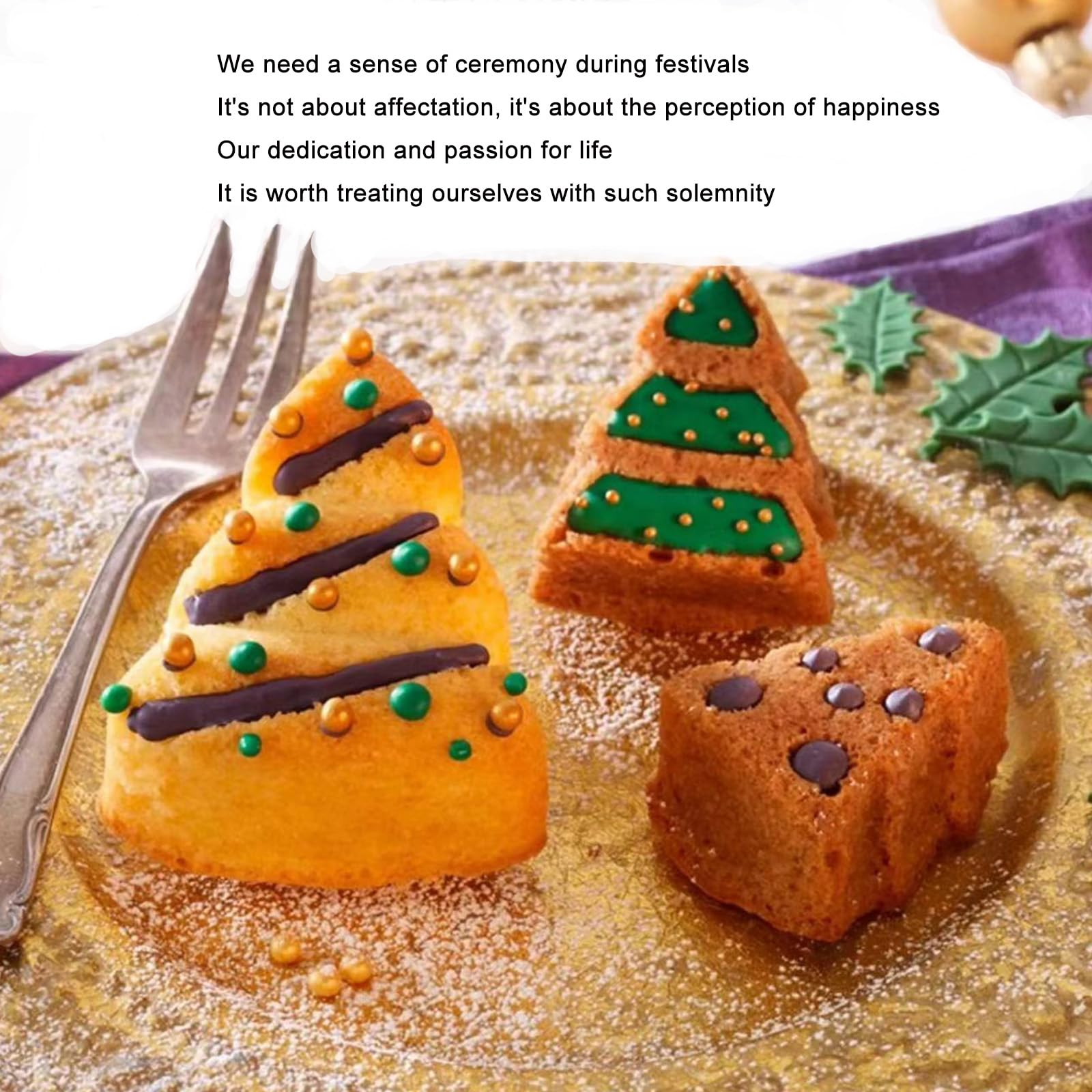 SADYFON versatile bakeware for Christmas cakes, jellies, ice cream