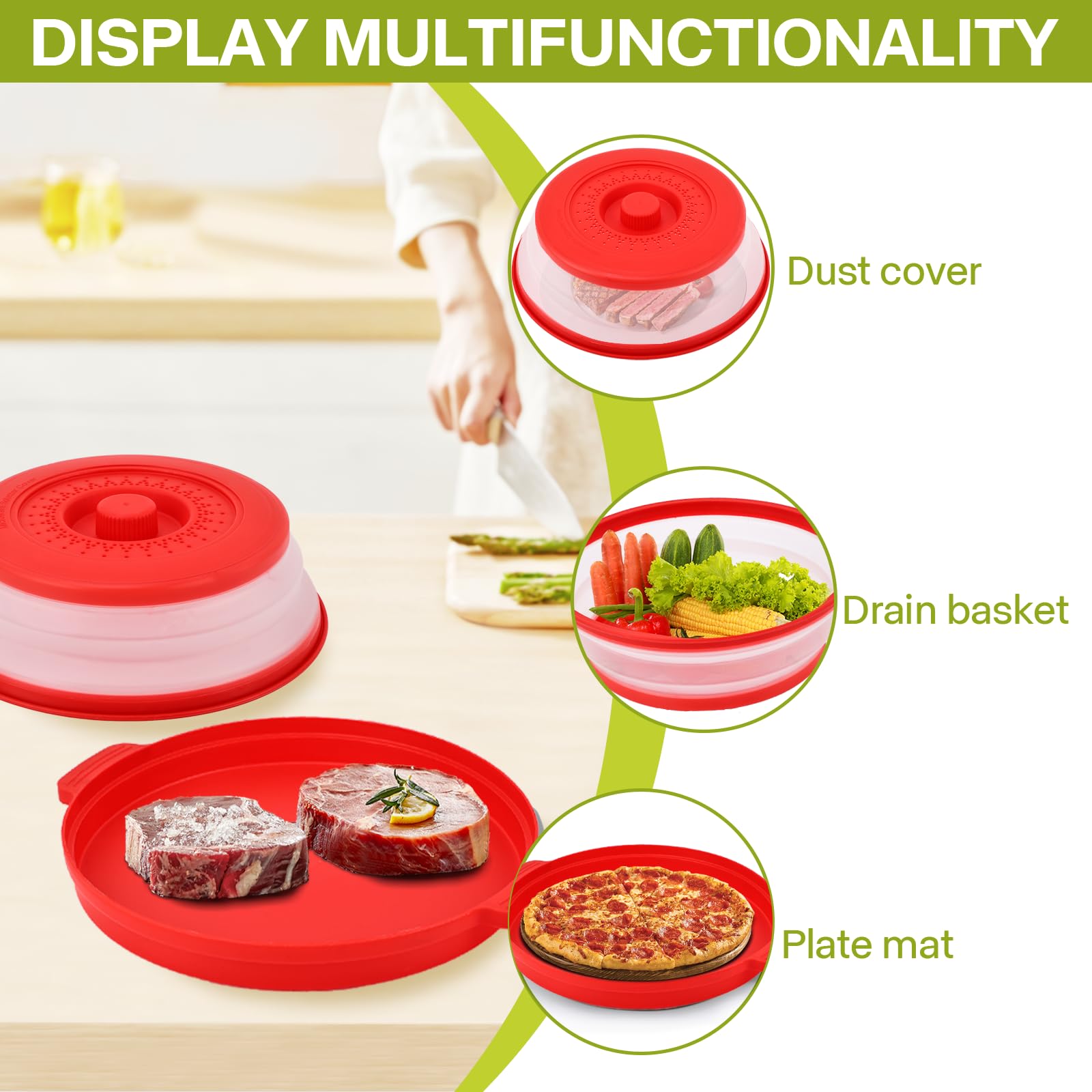 Saebume BPA-free plastic and silicone construction withstands high heat.