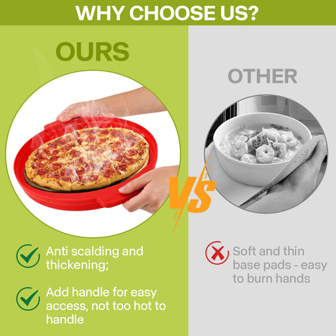 Saebume 10.7-inch fit covers most bowls for even heating.