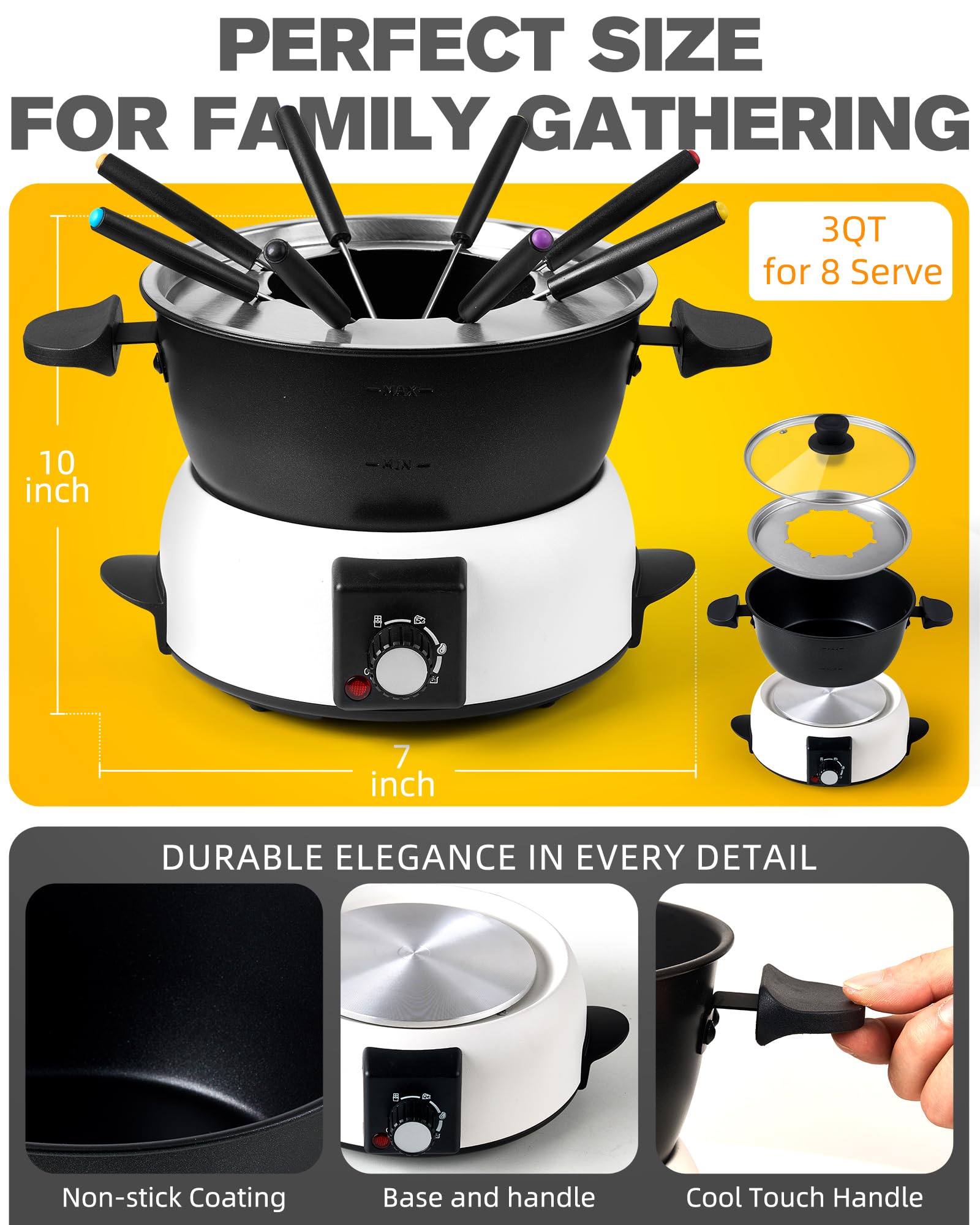 Saenchue FD-10B precise temperature control knob for consistent results.