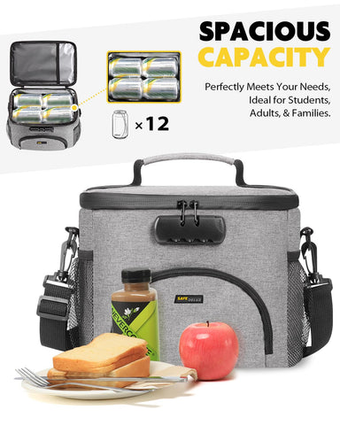 SafeDelux detachable shoulder strap adds comfort for hands-free transport
