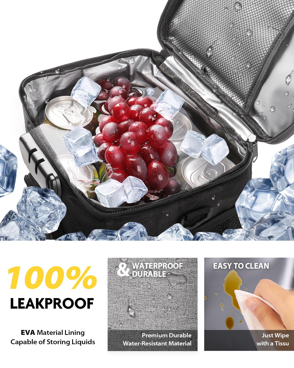 SafeDelux front pocket keeps essential items within easy reach