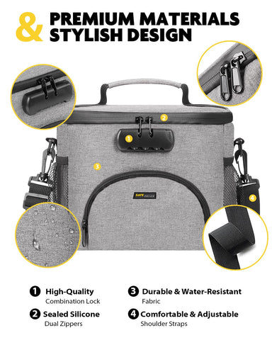 SafeDelux gift-ready lunch bag suitable for students and professionals