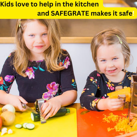 SAFEGRATE works with all graters and knives for versatile prep.