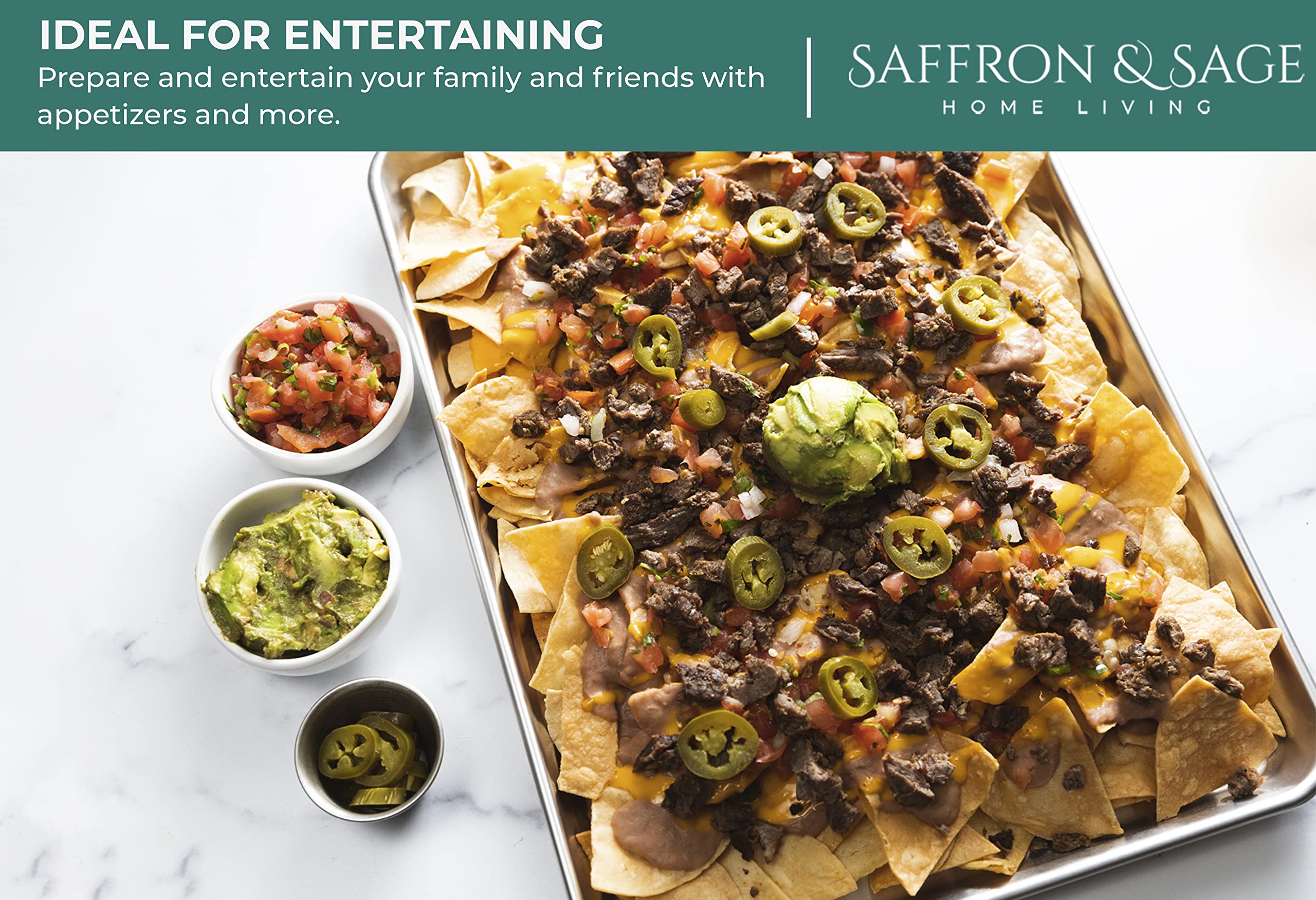 Easy to clean and food-safe baking trays from Saffron and Sage.