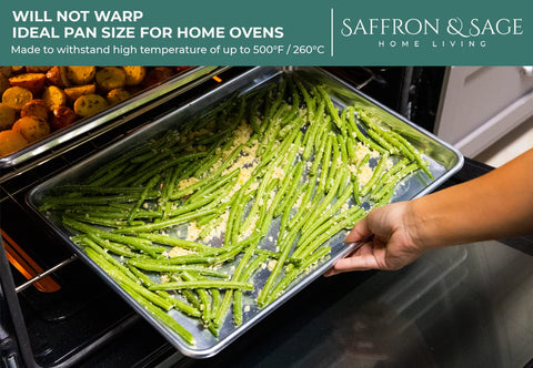 Non-coated surface from Saffron and Sage prevents peeling and rust.