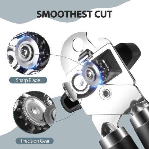 Safring can opener showing soft-touch handles for comfortable use