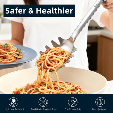 Safring dishwasher-safe utensils with smooth polished surface for easy cleaning
