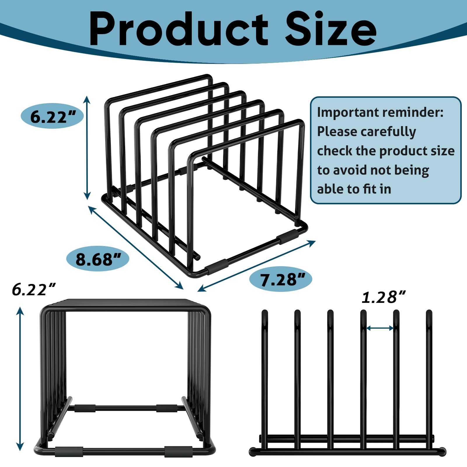 SAGLAU five-slot steel rack for baking trays keeps trays accessible