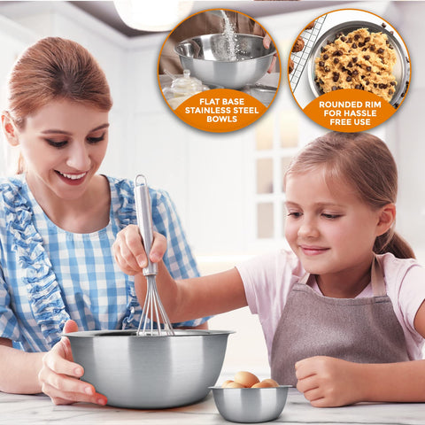 Sagler five-quart mixing bowl designed for versatile prep and serving.