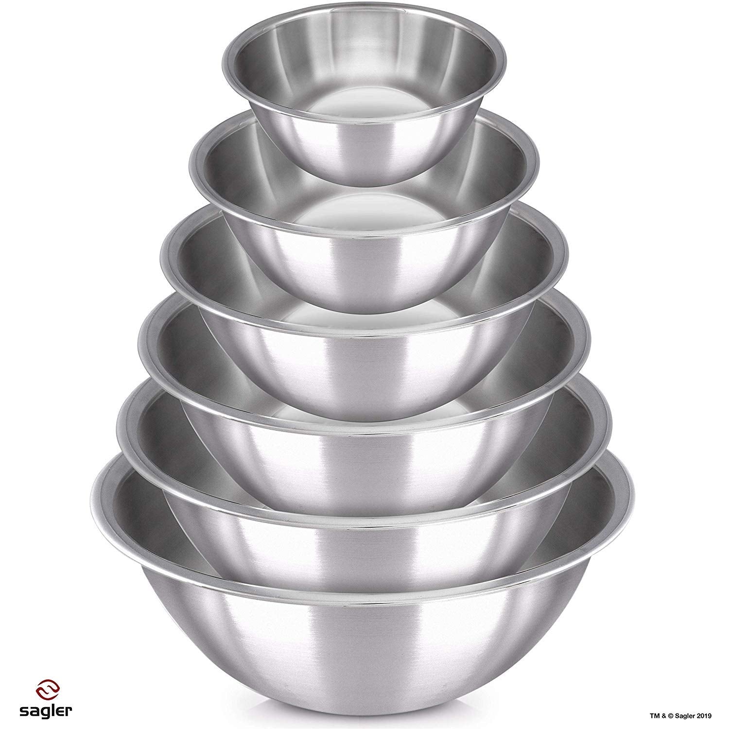 Sagler nesting design bowls save space and simplify kitchen storage.