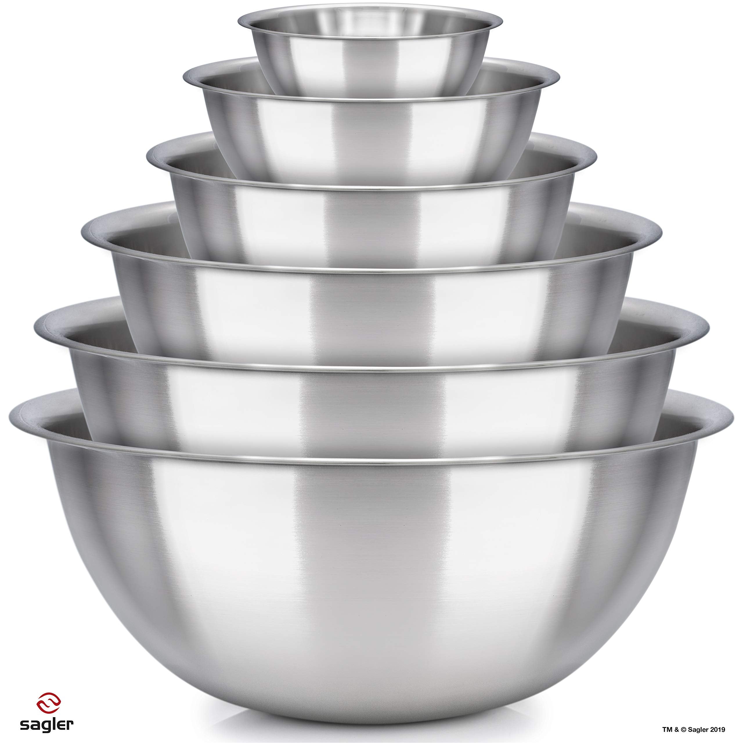 Sagler six-quart mixing bowl ideal for large batches and marinating.