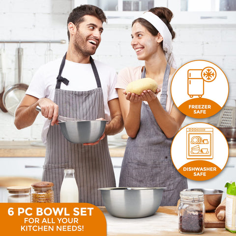 Sagler two-quart mixing bowl with rounded rim for smooth pouring.