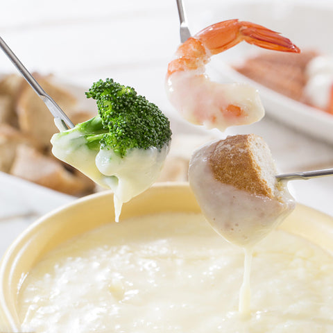 Versatile for cheese and chocolate fondue, plus snacks and desserts